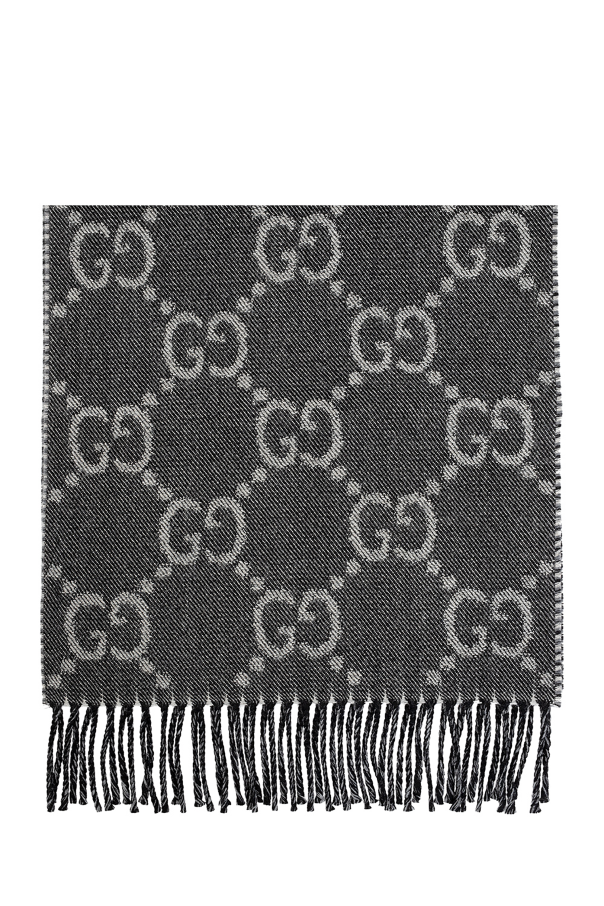 Gucci Wool scarf with logo