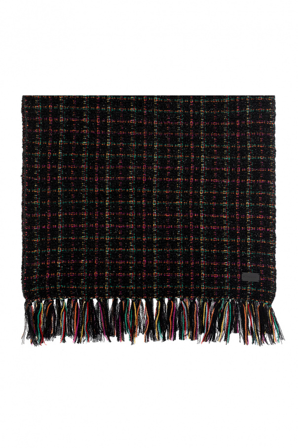 Saint Laurent Fringed scarf