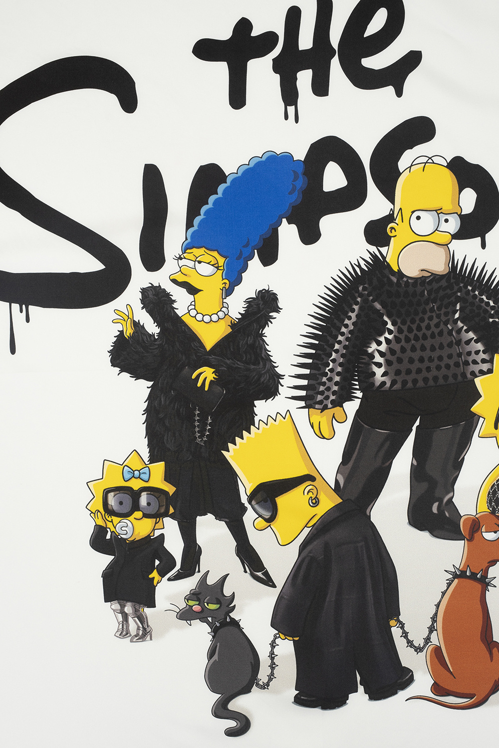 X The Simpsons TM 20th Television Phone Pouch Leather Tote in Black   Balenciaga  Mytheresa