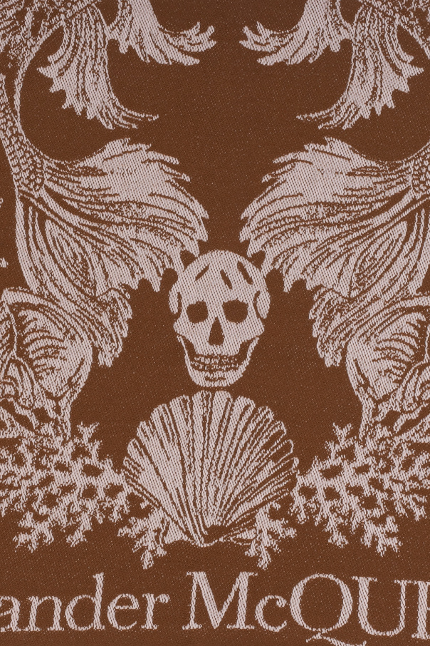 Alexander McQueen Scarf with skull motif