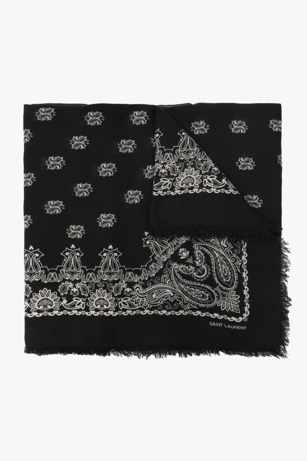 Saint Laurent Paisley scarf