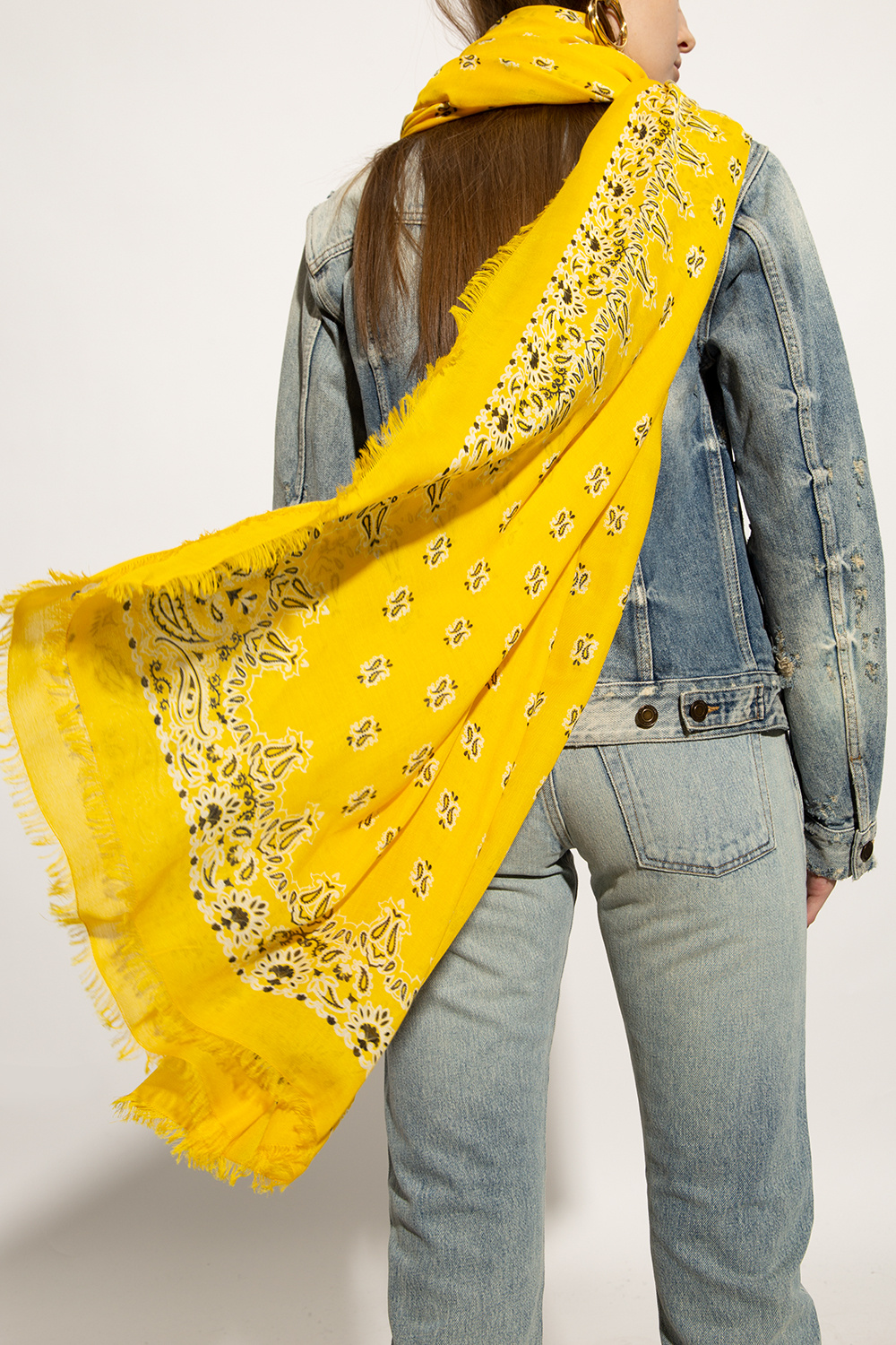 Saint Laurent Paisley-printed scarf