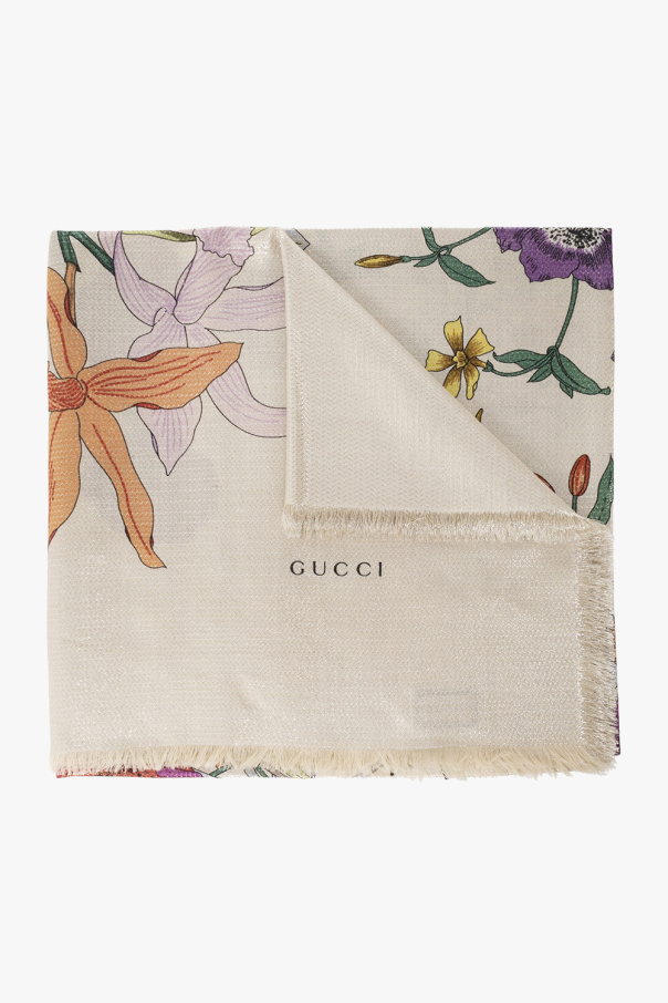 Gucci Shawl with ‘Flora’ print