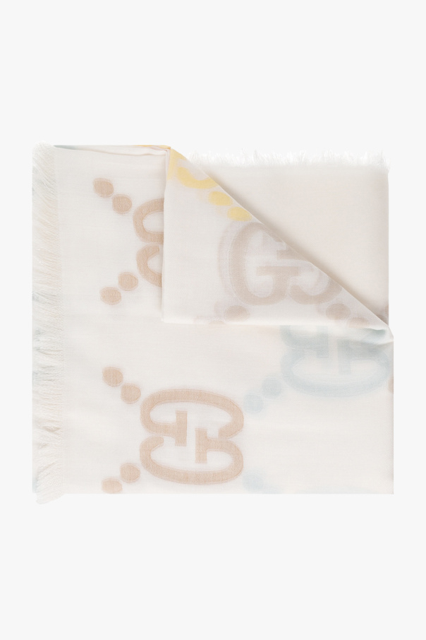 gucci oval Scarf with GG pattern