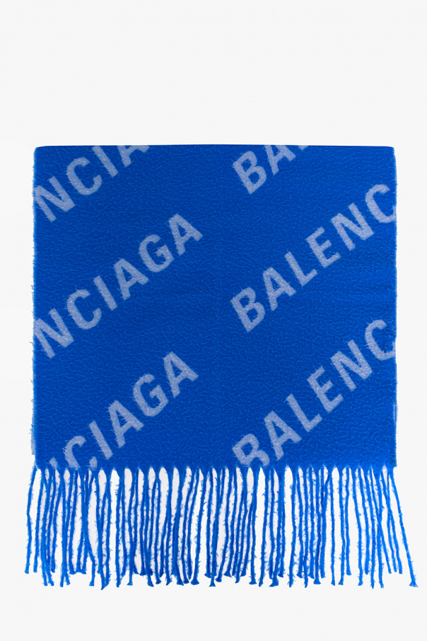 Wool scarf with vintage effect od Balenciaga