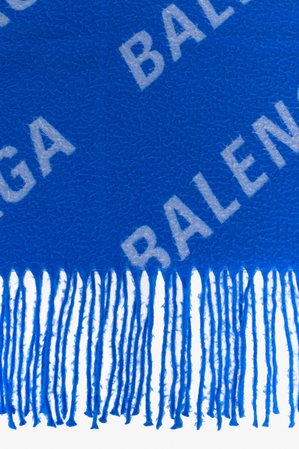 Balenciaga Wool scarf with vintage effect
