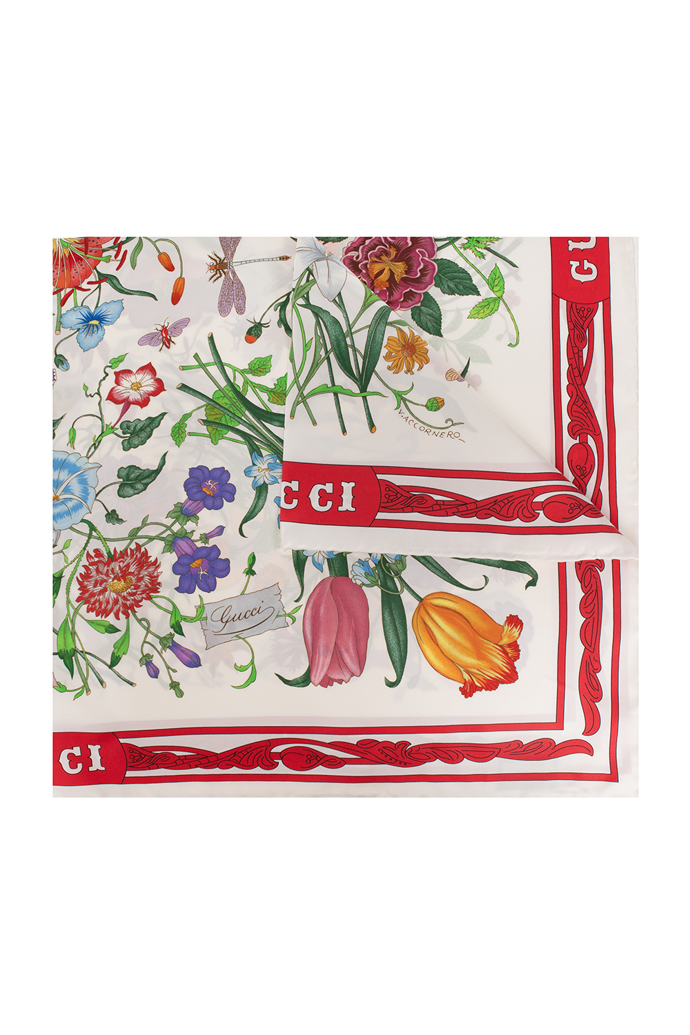 Gucci Silk shawl with floral motif