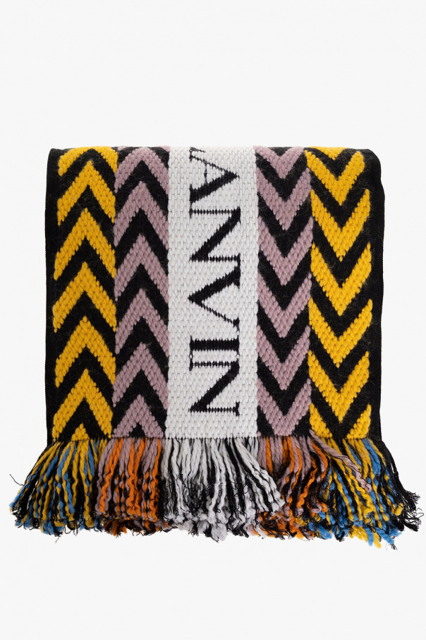 Lanvin Reversible scarf with logo