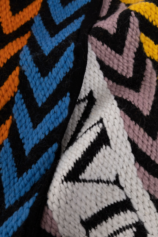 Lanvin MULTICOLOUR Reversible scarf with logo