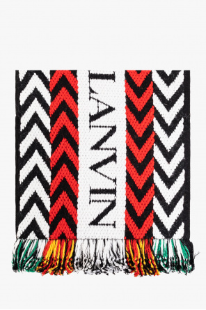 Wool scarf with logo od Lanvin