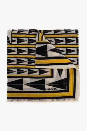 Wool scarf with logo od Lanvin