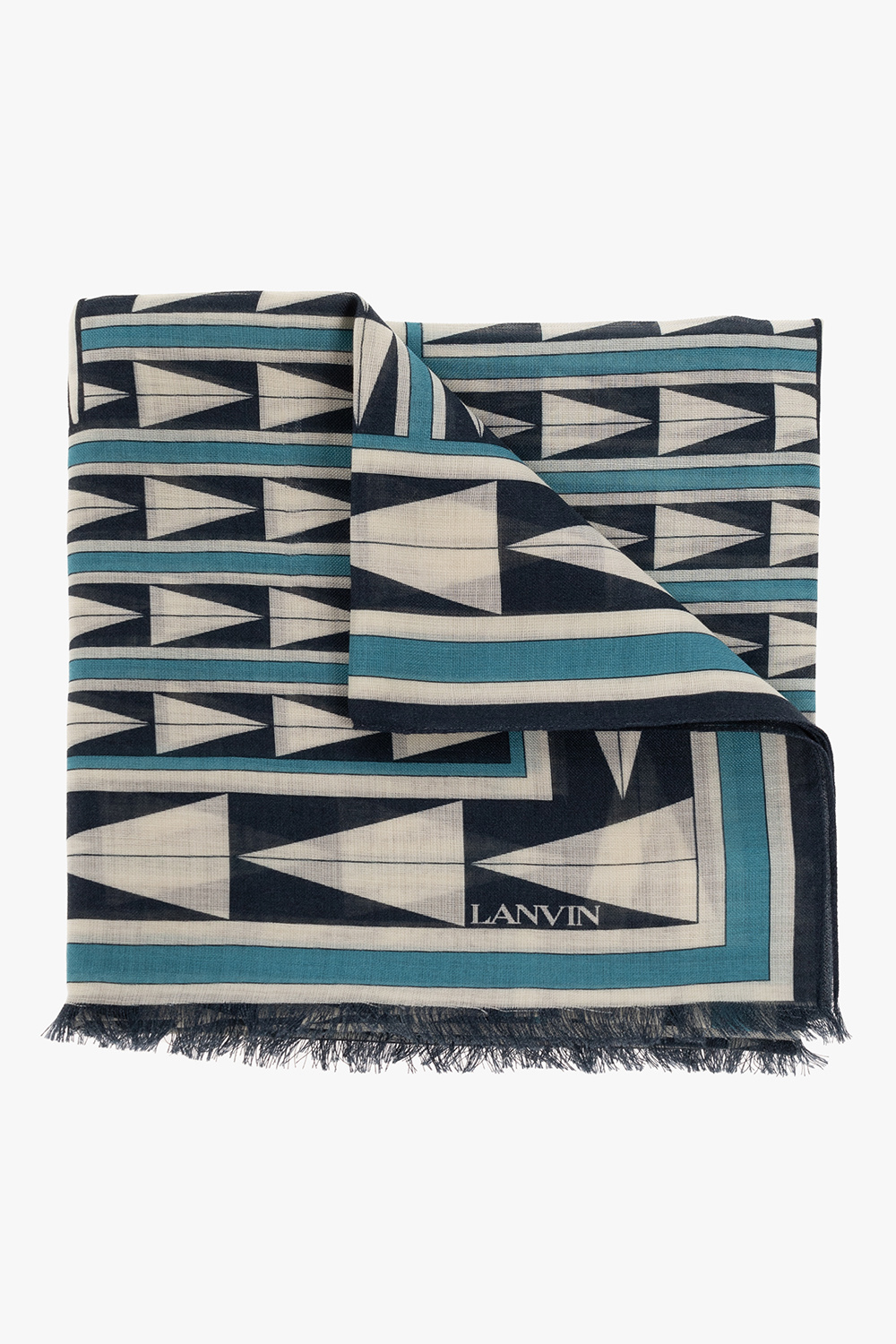 Lanvin Wool scarf with logo