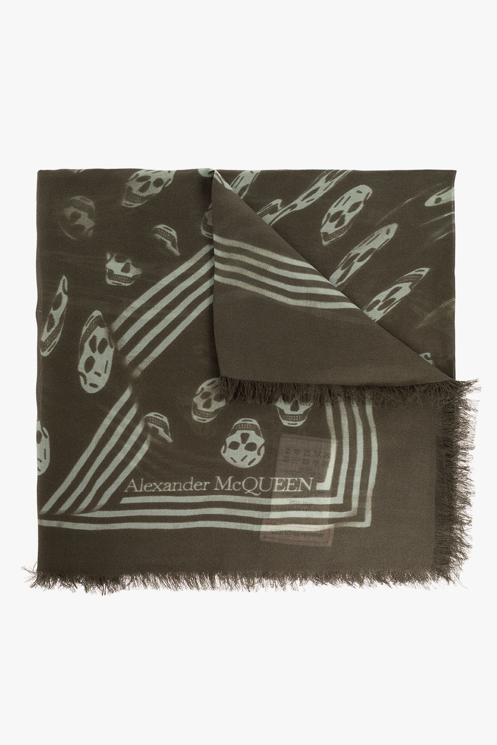 Alexander McQueen Scarf with skull motif