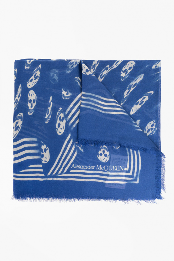 Alexander McQueen Scarf with skull are