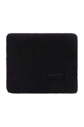 Scarf with embroidered logo