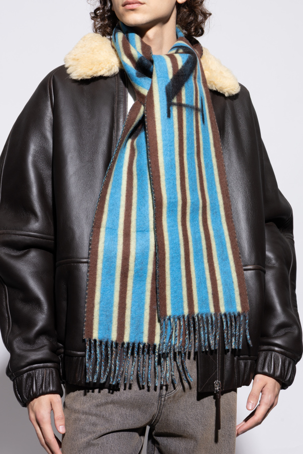 Lanvin Wollschal mit Logo