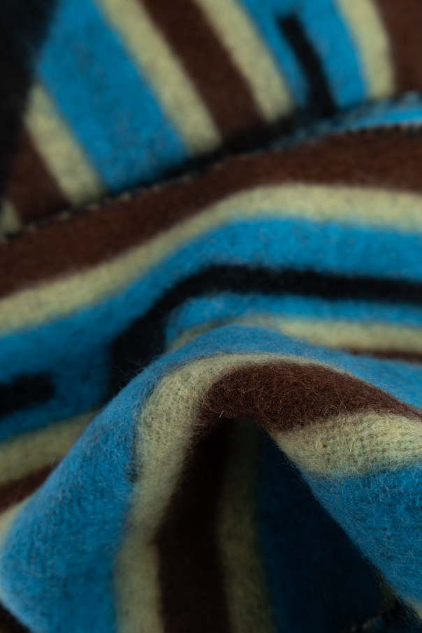 Lanvin Wollschal mit Logo