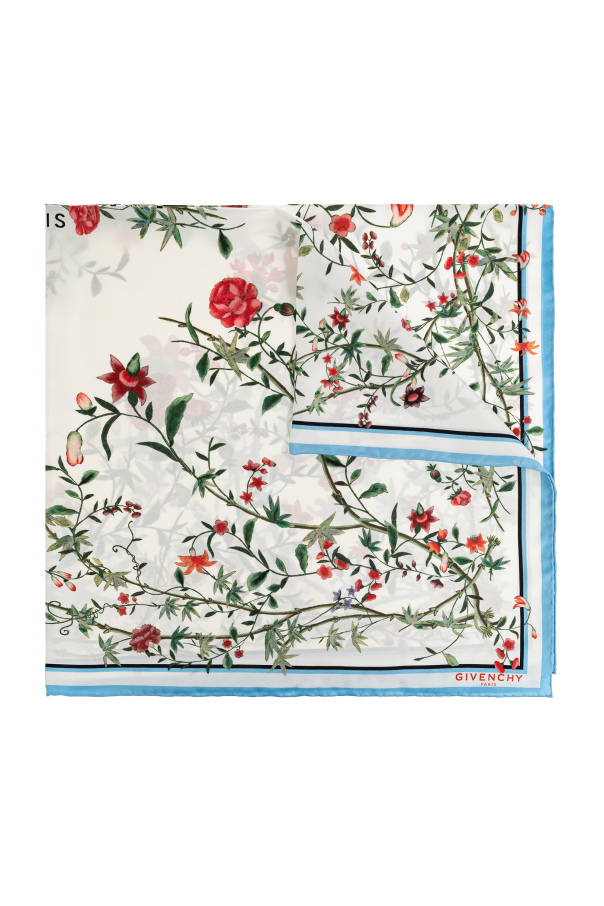 Silk scarf with floral motif, zdjęcie 1 Silk scarf with floral motif od Givenchy