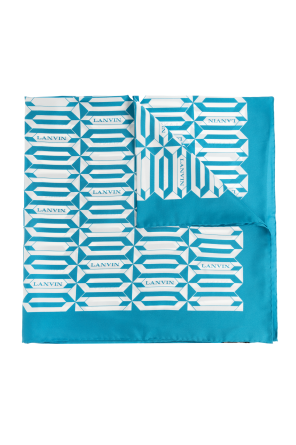 Silk scarf with logo