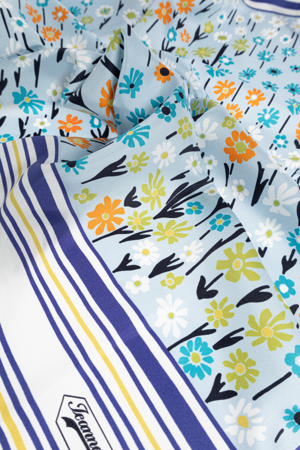 Lanvin Silk scarf with floral motif