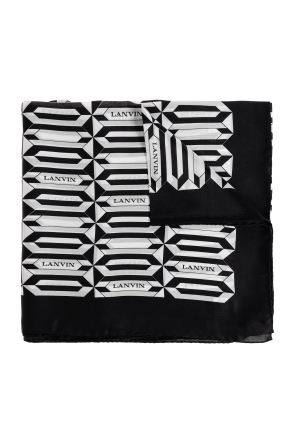 Silk scarf with logo
