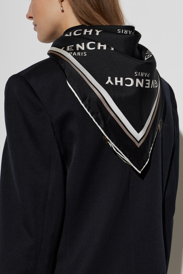 Givenchy Silk logo scarf