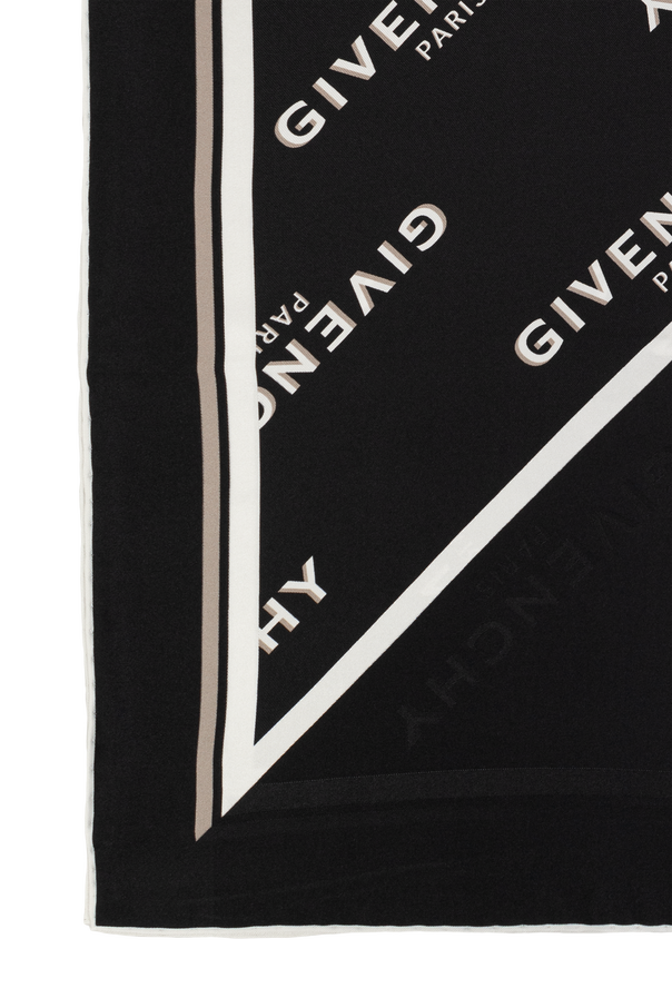 Givenchy Silk logo scarf
