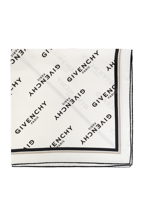 Silk scarf with logo