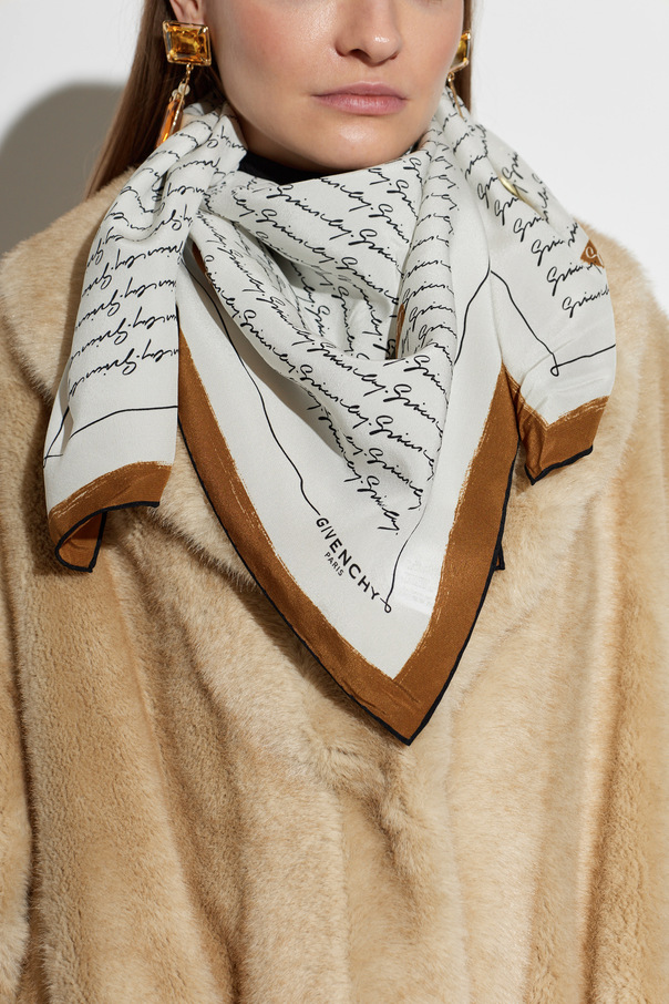 Givenchy Jedwabna chusta z logo