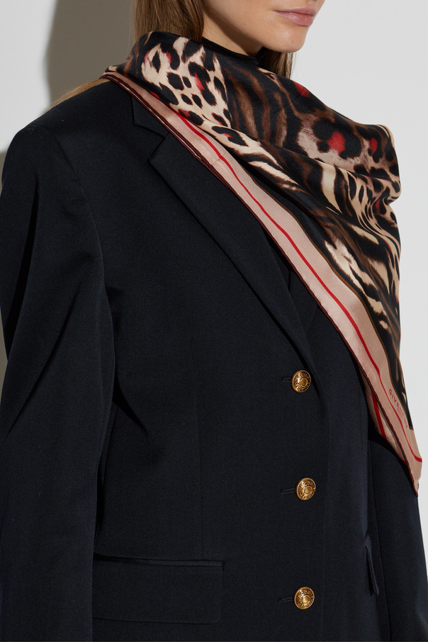 Givenchy Silk animal-print scarf