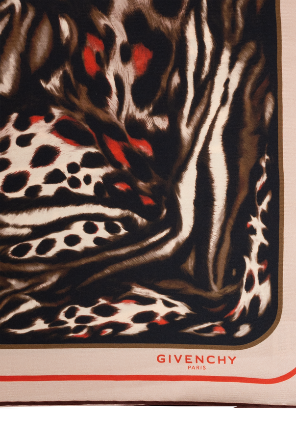 Givenchy Silk animal-print scarf