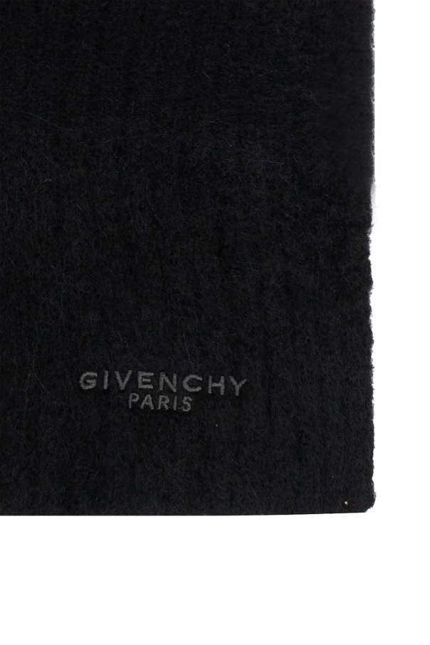 Givenchy Wełniany szal z kapturem