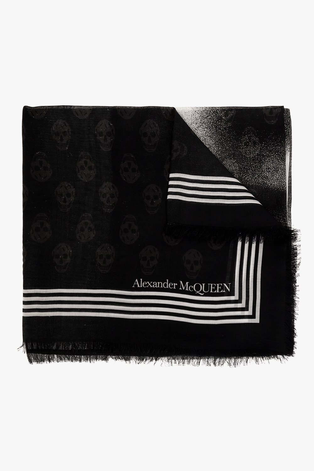 Alexander McQueen Scarf with skull motif