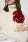 Saint Laurent RED Rose brooch