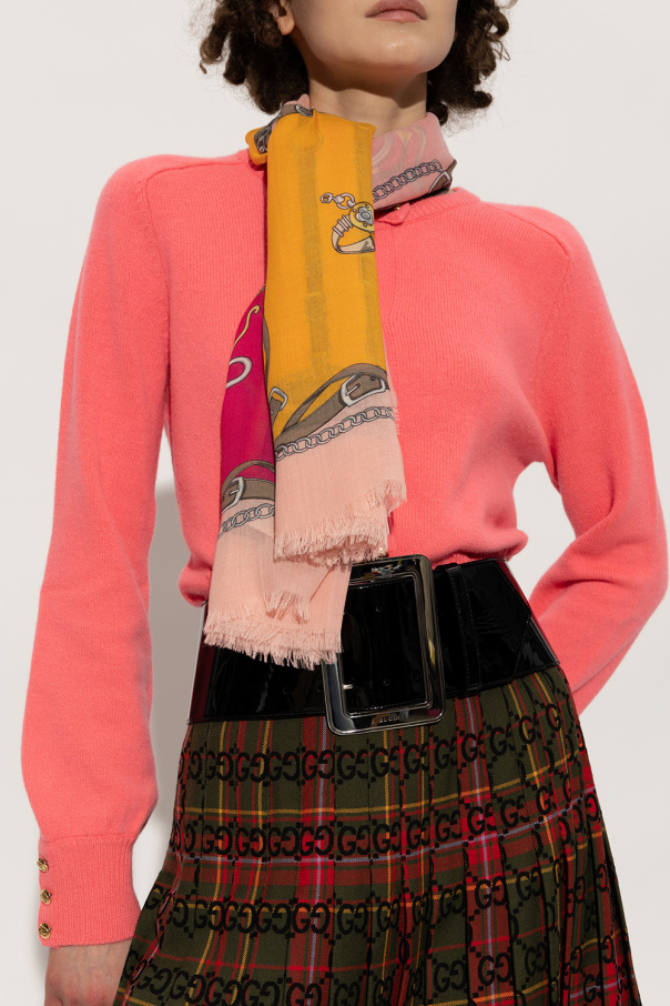 Gucci Brave Patterned shawl