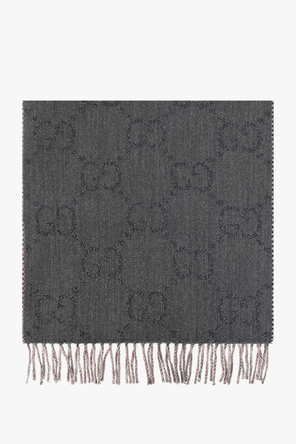 gucci purple Scarf with ‘GG’ pattern