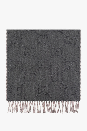 Scarf with ‘GG’ pattern