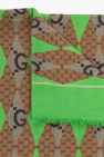 Gucci GREEN Patterned scarf