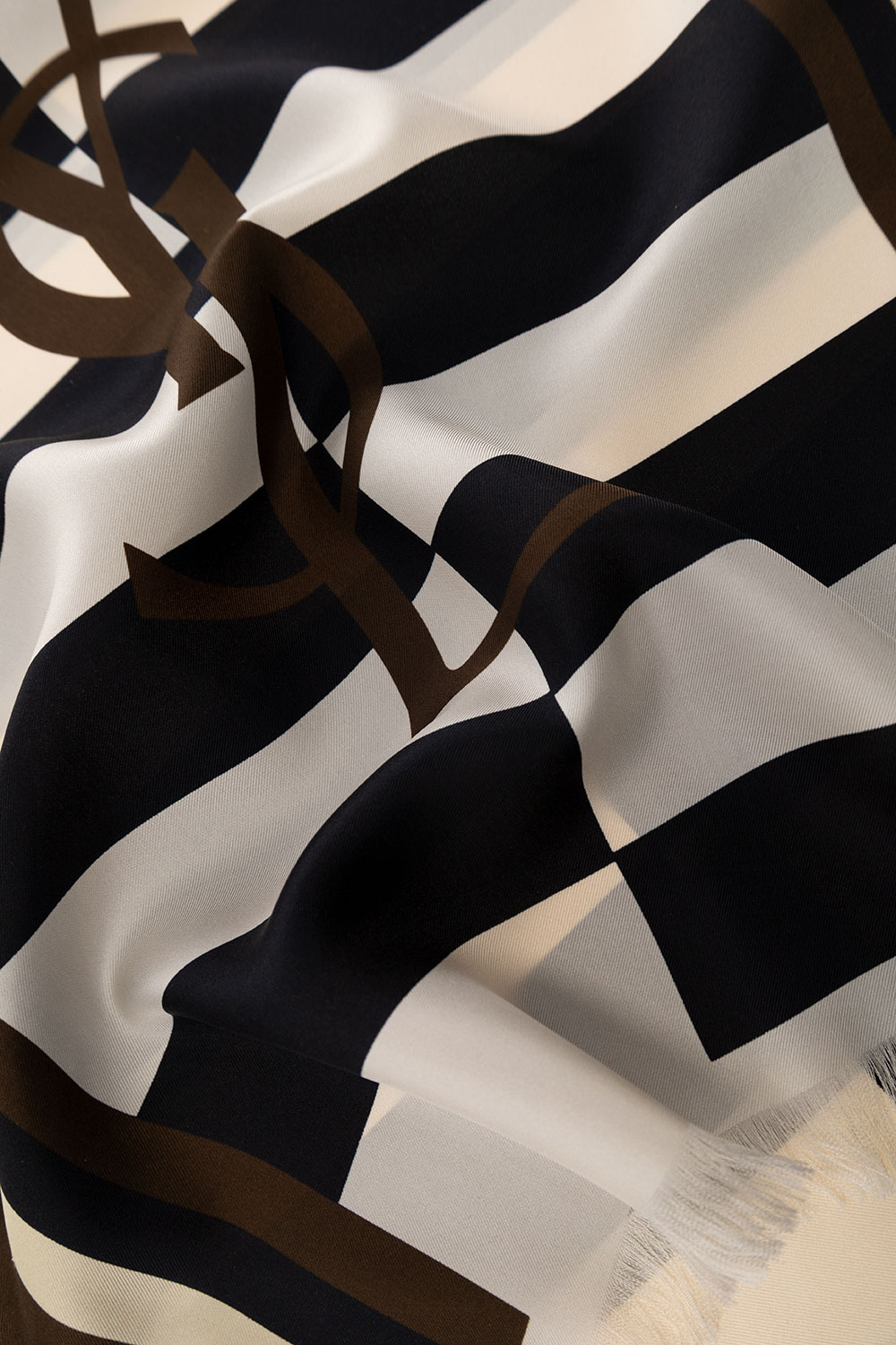 Saint Laurent Silk scarf with logo