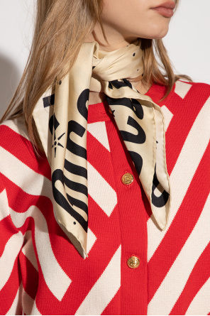 Silk scarf with logo od Gucci