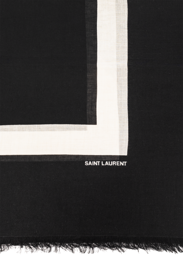 Saint Laurent Patterned shawl