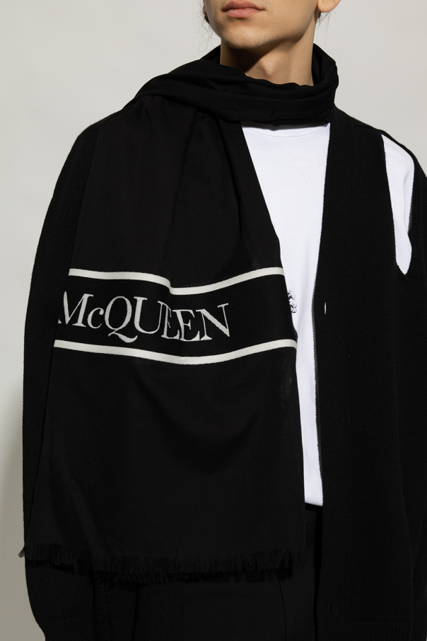 Alexander McQueen Alexander McQueen cashmere ruffled crew neck sweater