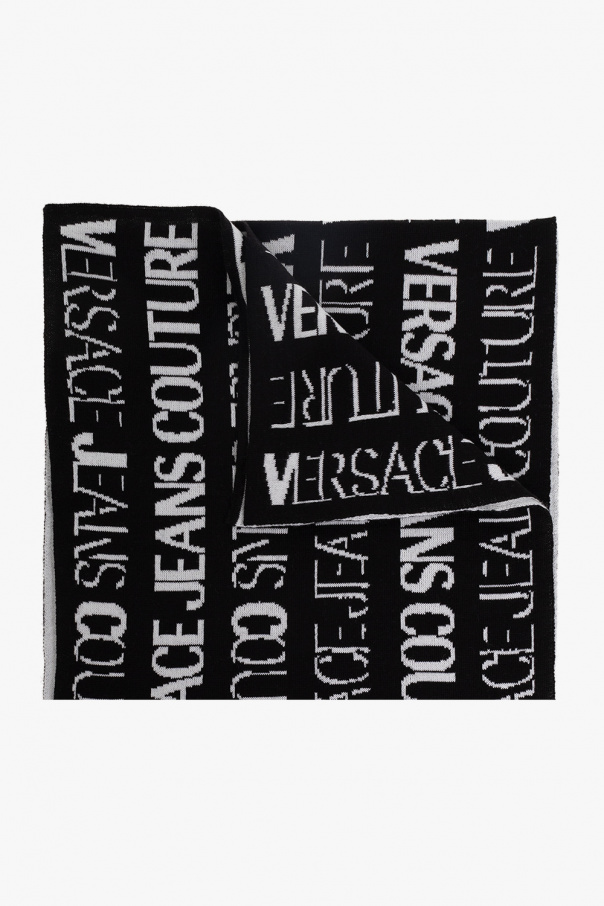 Versace Jeans Couture McQ Swallow sleeveless slogan print dress