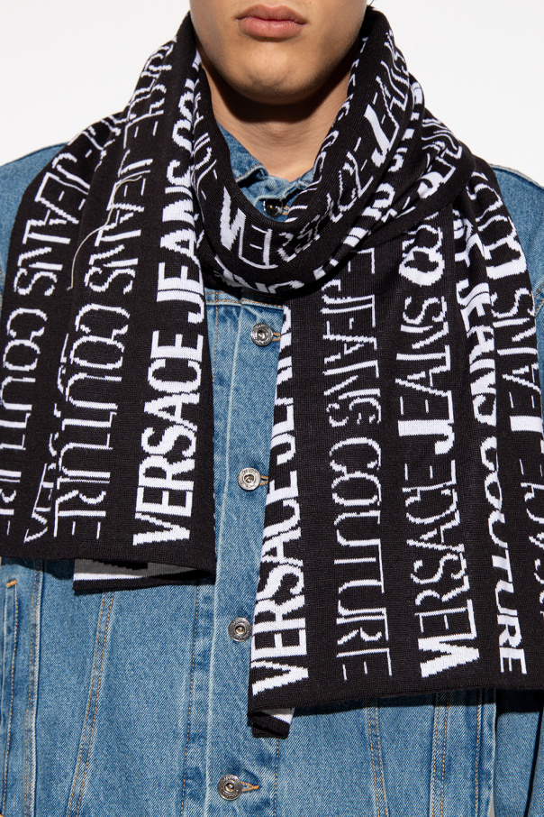 Versace Globe Jeans Couture Scarf with logo