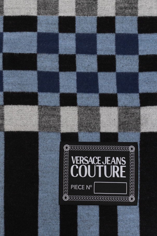 Versace Jeans Couture Checked scarf
