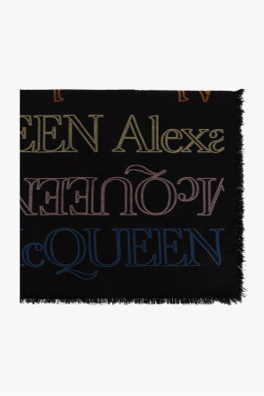 Scarf with logo od Alexander McQueen