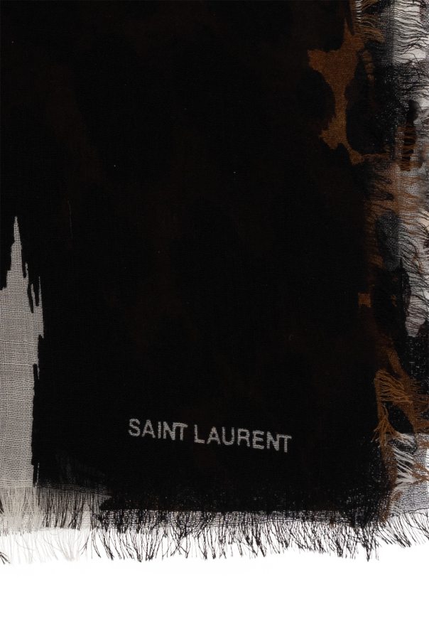 Saint Laurent Wełniany szal