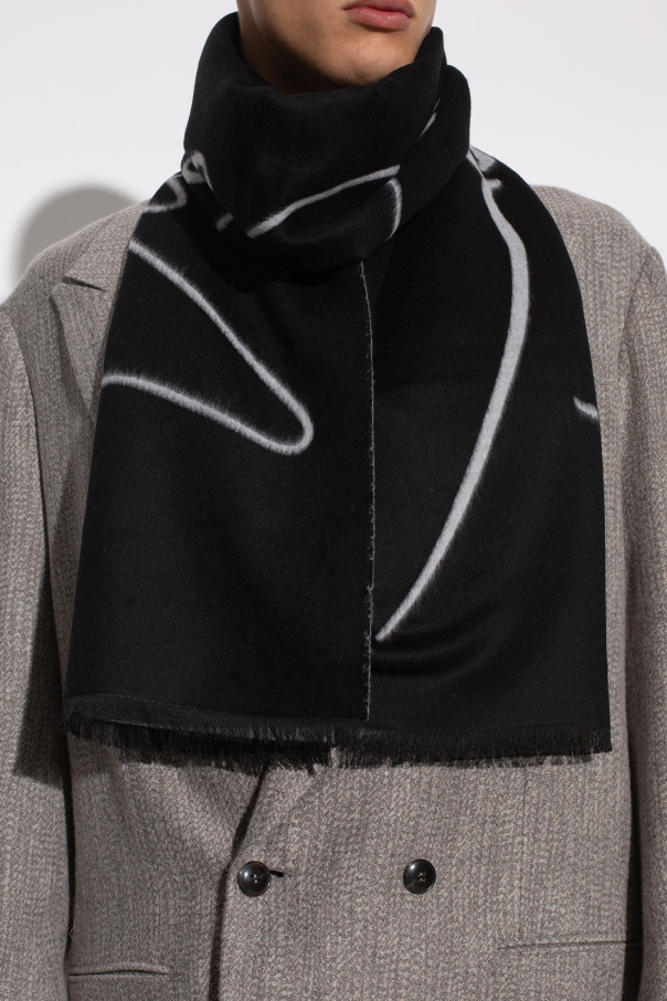 Giorgio Armani Woolen scarf with logo