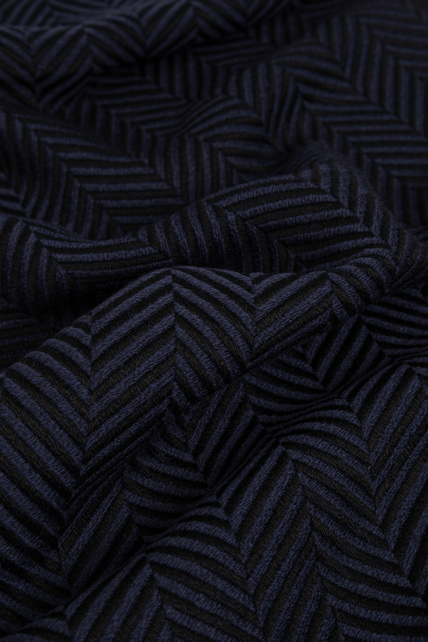 Giorgio Armani Herringbone Pattern Scarf