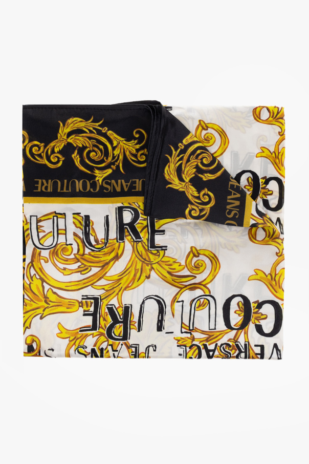 Versace Distressed-Jeans jeans Couture Silk shawl